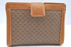 Authentic GUCCI Micro GG PVC Leather 2Way Shoulder Clutch Bag Purse Brown K4493