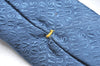 Authentic Louis Vuitton Vintage Logo Necktie Tie Silk Blue LV K4499