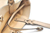 Authentic GUCCI Craft Logo Shoulder Tote Bag Purse Leather 269878 Beige K4507
