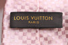 Authentic Louis Vuitton Damier Necktie Tie Silk Pink LV K4508