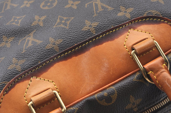 Authentic Louis Vuitton Monogram Deauville Hand Bag M47270 LV Junk K4515