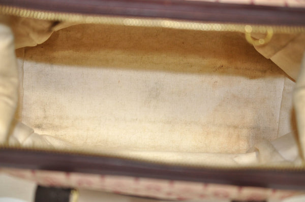 Authentic Louis Vuitton Monogram Mini Josephine PM Hand Bag Pink M92216 LV K4522