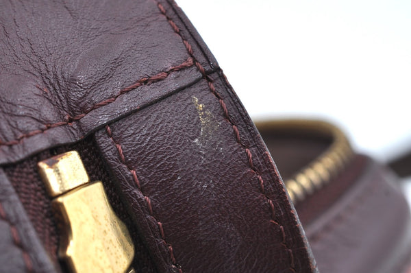 Authentic Louis Vuitton Monogram Mini Josephine PM Hand Bag Pink M92216 LV K4522