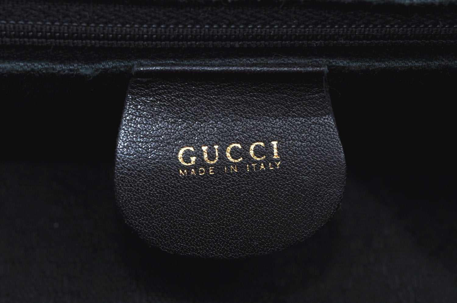Authentic GUCCI Bamboo Backpack Leather Black K4530