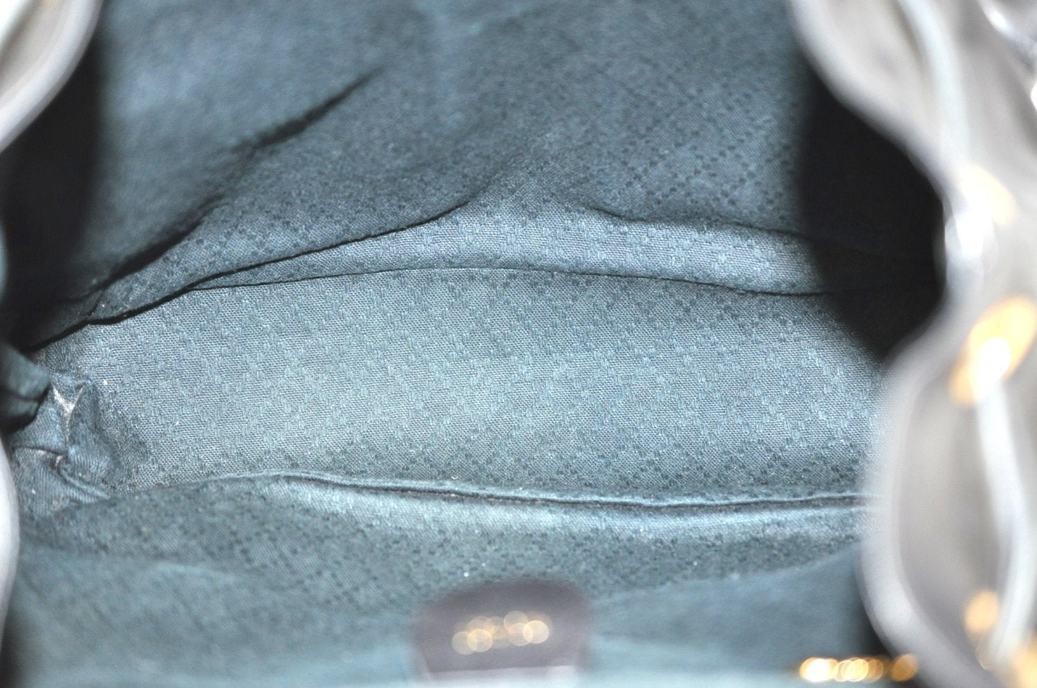 Authentic GUCCI Bamboo Backpack Leather Black K4530