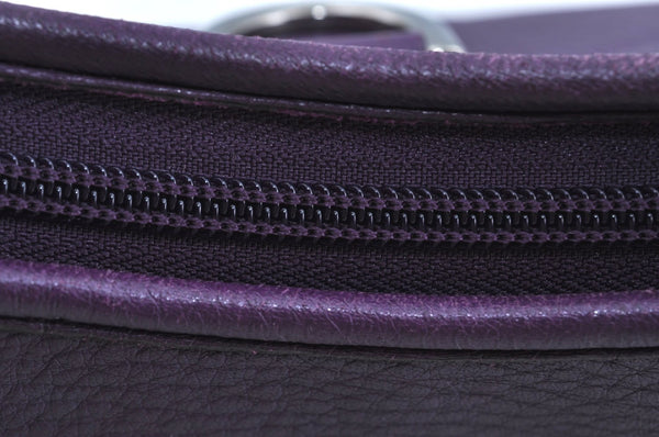 Authentic GUCCI Abbey Shoulder Hand Bag Leather 268636 Purple K4531