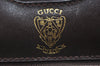 Authentic GUCCI Shoulder Cross Body Bag GG Leather Purse Brown K4533