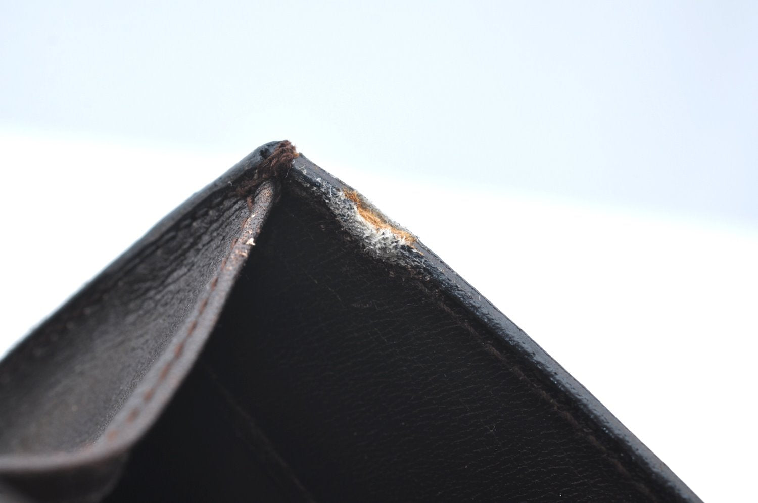 Authentic GUCCI Shoulder Cross Body Bag GG Leather Purse Brown K4533