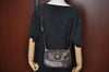 Authentic GUCCI Shoulder Cross Body Bag GG Leather Purse Brown K4533