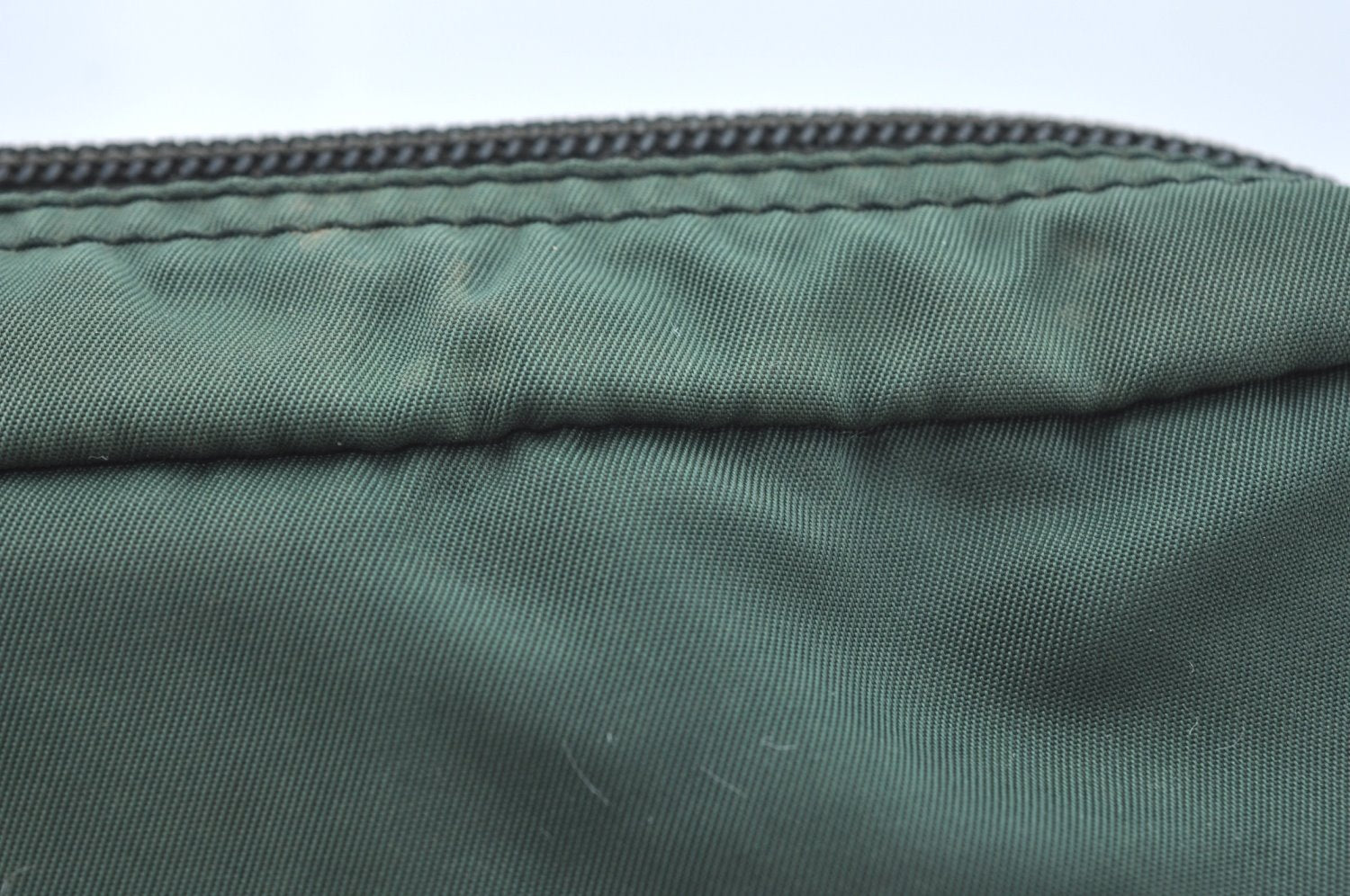Authentic PRADA Nylon Tessuto Pouch Purse Green K4534