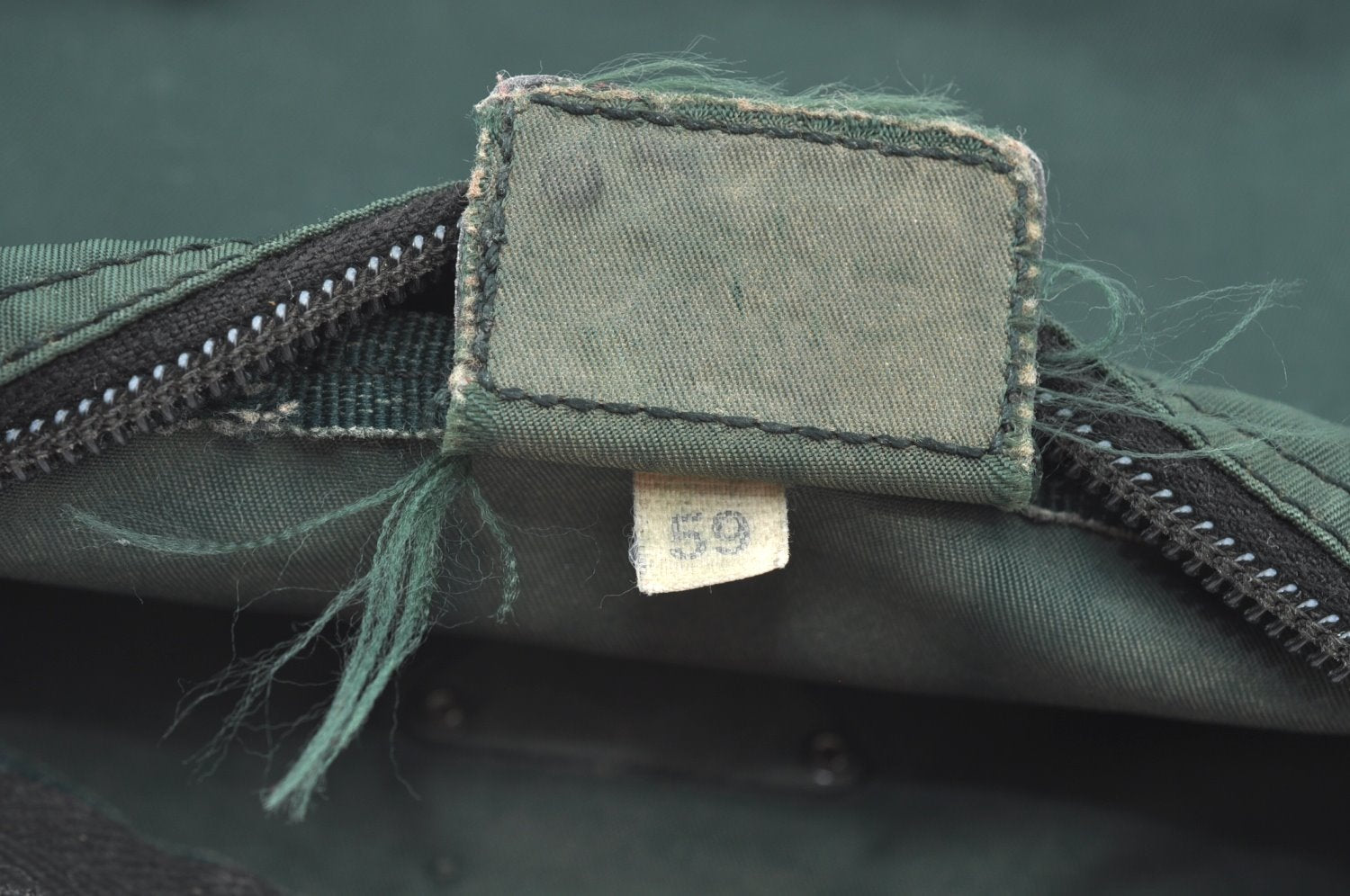 Authentic PRADA Nylon Tessuto Pouch Purse Green K4534