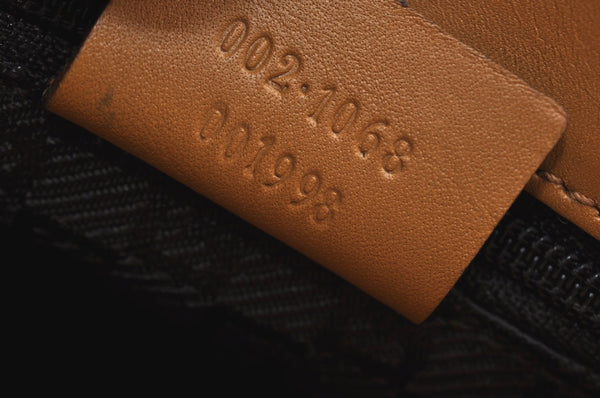 Authentic GUCCI Jackie Shoulder Hand Bag GG Suede Leather 0021068 Brown K4539