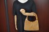 Authentic GUCCI Jackie Shoulder Hand Bag GG Suede Leather 0021068 Brown K4539