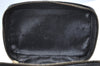 Authentic GUCCI Bamboo Vanity Hand Bag Purse Enamel Black K4541