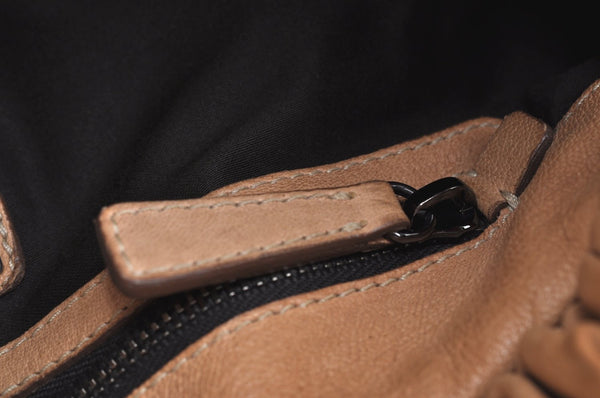 Authentic MIU MIU Leather 2Way Shoulder Hand Bag Brown K4543