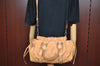 Authentic MIU MIU Leather 2Way Shoulder Hand Bag Brown K4543