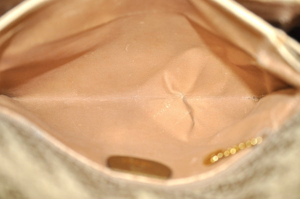 Authentic GUCCI Shoulder Cross Body Bag Purse Canvas Leather Brown K4547