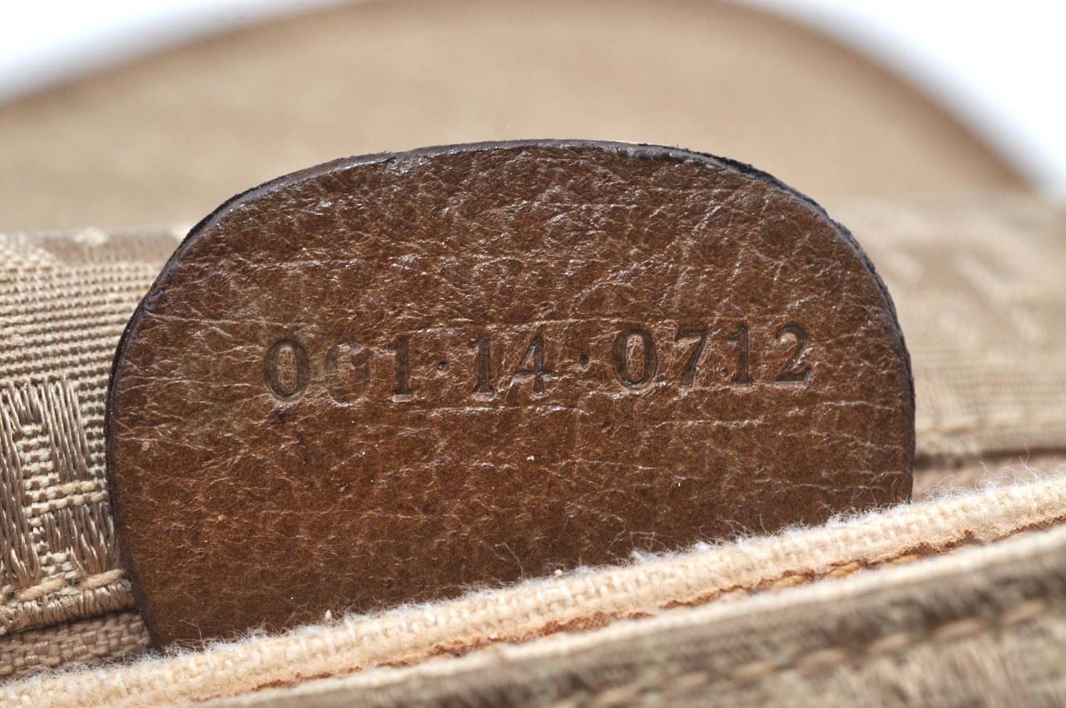 Authentic GUCCI Shoulder Cross Body Bag Purse Canvas Leather Brown K4547