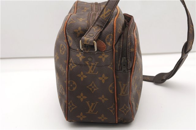 Authentic Louis Vuitton Monogram Nile Shoulder Cross Body Bag Old Model LV K4556