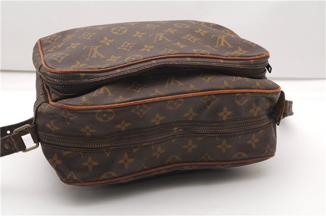 Authentic Louis Vuitton Monogram Nile Shoulder Cross Body Bag Old Model LV K4556