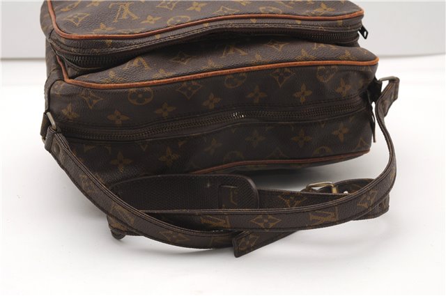Authentic Louis Vuitton Monogram Nile Shoulder Cross Body Bag Old Model LV K4556