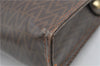 Authentic MARIO VALENTINO V Logo Clutch Hand Bag Purse PVC Leather Brown K4562