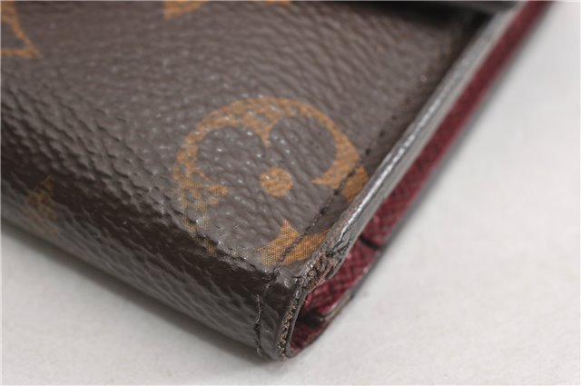 Authentic Louis Vuitton Monogram Portefeuille Zoe Wallet Pink M62932 LV K4568