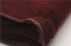 Authentic CELINE C Horse Carriage Clutch Hand Bag Canvas Leather Bordeaux K4569