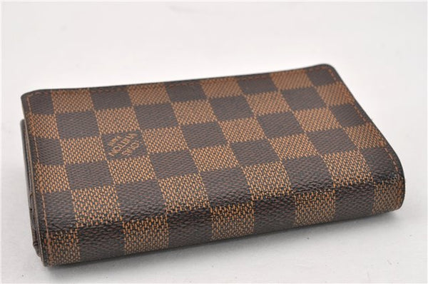 Authentic Louis Vuitton Damier Portefeuille Tresor Wallet Purse N61736 LV K4572