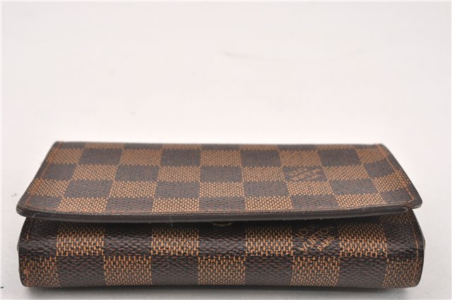 Authentic Louis Vuitton Damier Portefeuille Tresor Wallet Purse N61736 LV K4572