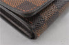 Authentic Louis Vuitton Damier Portefeuille Tresor Wallet Purse N61736 LV K4572