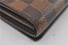 Authentic Louis Vuitton Damier Portefeuille Tresor Wallet Purse N61736 LV K4572