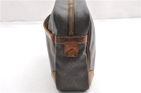 Authentic Louis Vuitton Monogram Compiegne 28 Clutch Hand Bag M51845 Junk K4575