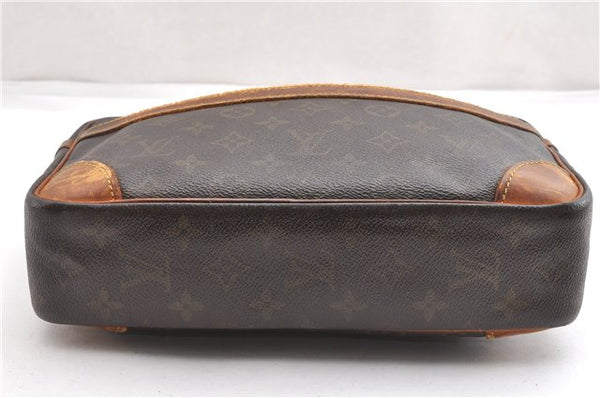 Authentic Louis Vuitton Monogram Compiegne 28 Clutch Hand Bag M51845 Junk K4575
