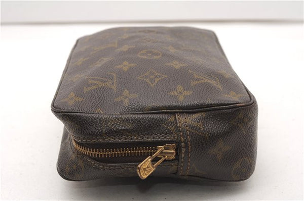 Auth Louis Vuitton Monogram Trousse Toilette 23 Clutch Hand Bag M47524 LV K4577