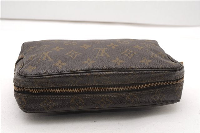 Auth Louis Vuitton Monogram Trousse Toilette 23 Clutch Hand Bag M47524 LV K4577