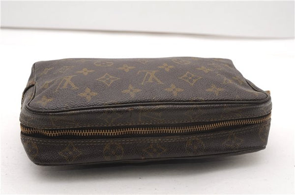 Auth Louis Vuitton Monogram Trousse Toilette 23 Clutch Hand Bag M47524 LV K4577