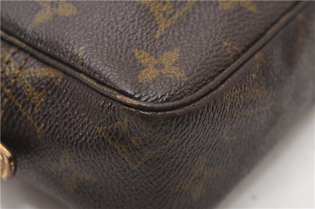 Auth Louis Vuitton Monogram Trousse Toilette 23 Clutch Hand Bag M47524 LV K4577