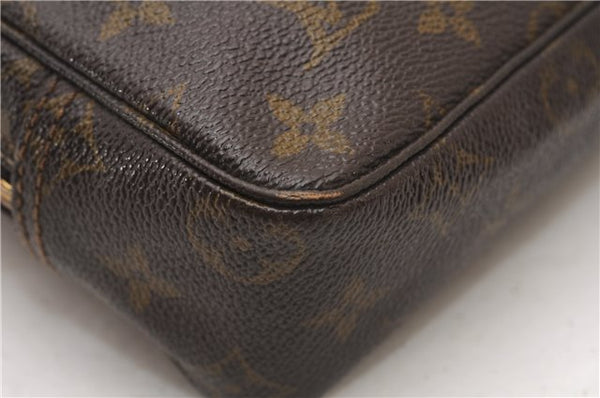 Auth Louis Vuitton Monogram Trousse Toilette 23 Clutch Hand Bag M47524 LV K4577