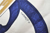 Authentic HERMES Carre 90 Scarf "Eperon d'or" Silk Blue K4584