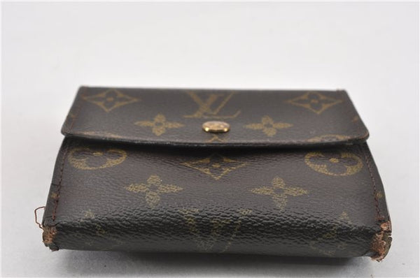 Authentic Louis Vuitton Monogram M61652 Porte Monnaie Billet Carte Credit K4591