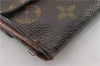 Authentic Louis Vuitton Monogram M61652 Porte Monnaie Billet Carte Credit K4591