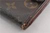 Authentic Louis Vuitton Monogram M61652 Porte Monnaie Billet Carte Credit K4591