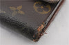 Authentic Louis Vuitton Monogram M61652 Porte Monnaie Billet Carte Credit K4591