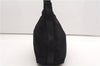Authentic GUCCI Vintage Shoulder Hand Bag Nylon Leather 0000602 Black  K4599
