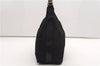 Authentic GUCCI Vintage Shoulder Hand Bag Nylon Leather 0000602 Black  K4599