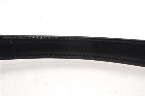 Authentic GUCCI Vintage Shoulder Hand Bag Nylon Leather 0000602 Black  K4599