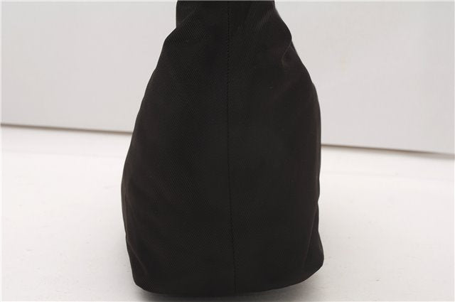 Authentic GUCCI Bamboo Shoulder Hand Bag Purse Nylon Enamel 0000531 Brown K4600