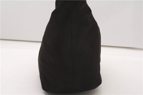 Authentic GUCCI Bamboo Shoulder Hand Bag Purse Nylon Enamel 0000531 Brown K4600