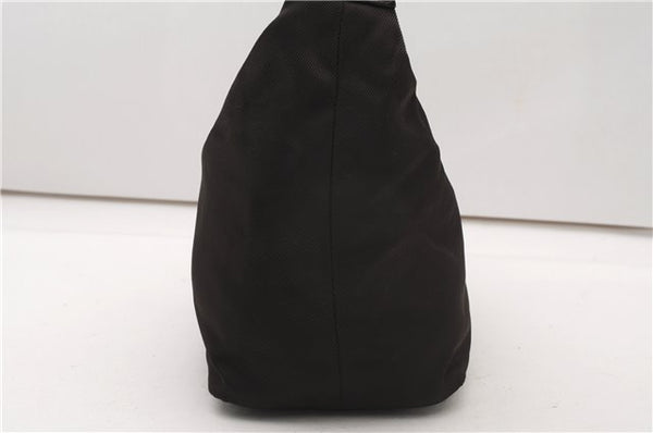 Authentic GUCCI Bamboo Shoulder Hand Bag Purse Nylon Enamel 0000531 Brown K4600